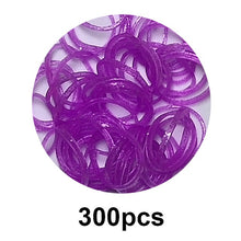 Load image into Gallery viewer, 300pcs Loom Rubber Bands DIY Toys For Kids Gift Lacing Bracelet Or Hair Rubber Bands Refill Make Woven Bracelets Girls Wholesale