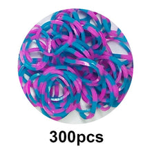 Load image into Gallery viewer, 300pcs Loom Rubber Bands DIY Toys For Kids Gift Lacing Bracelet Or Hair Rubber Bands Refill Make Woven Bracelets Girls Wholesale