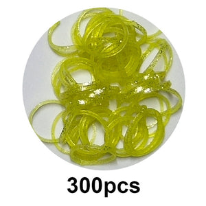 300pcs Loom Rubber Bands DIY Toys For Kids Gift Lacing Bracelet Or Hair Rubber Bands Refill Make Woven Bracelets Girls Wholesale