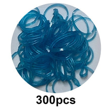Load image into Gallery viewer, 300pcs Loom Rubber Bands DIY Toys For Kids Gift Lacing Bracelet Or Hair Rubber Bands Refill Make Woven Bracelets Girls Wholesale
