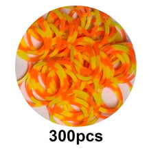 Load image into Gallery viewer, 300pcs Loom Rubber Bands DIY Toys For Kids Gift Lacing Bracelet Or Hair Rubber Bands Refill Make Woven Bracelets Girls Wholesale