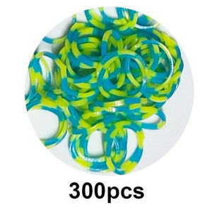 300pcs Loom Rubber Bands DIY Toys For Kids Gift Lacing Bracelet Or Hair Rubber Bands Refill Make Woven Bracelets Girls Wholesale