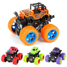 Load image into Gallery viewer, New Mini Inertial Vehicle Four-Wheel-Drive Plastic Children Toy Car Pull Back Stunt Car