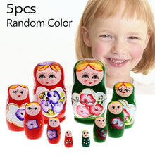 Load image into Gallery viewer, 27 Styles Boys Girls Wooden Matryoshka Dolls Toys Russian Nesting Dolls Best Wishes Kids Christmas New Year Gift Handmade Crafts