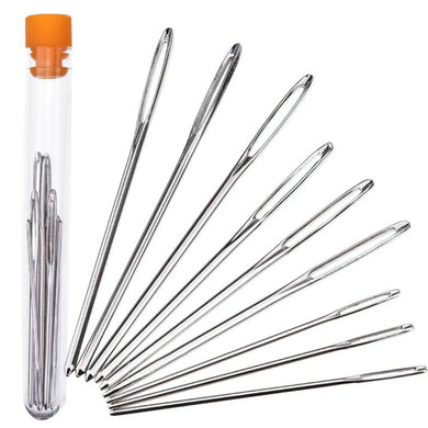9pcs Large Eye Needles Craft Cross Stitch Sewing Kit Hand Crochet