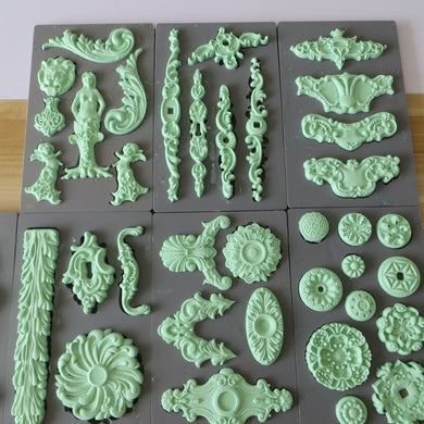 27 styles Silicone Fondant molds sugar craft cake tools Home decoration mould bakeware vintage art decoration molds clay molds