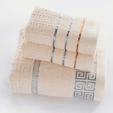 Load image into Gallery viewer, 3 Pack Towel Set 100% Cotton 70x140cm Bath Towel and 2 Face Hand Towel Super Soft Absorbent Terry Washcloth For Adults