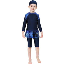 Load image into Gallery viewer, 3 PCS Islamic Bourkini Modest Bathing Suit Girls Muslim Swimwear Burkini Long Sleeve Swimsuit for Kids Maillot De Bain Hijab XXL