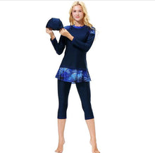 Load image into Gallery viewer, 3 PCS Islamic Bourkini Modest Bathing Suit Girls Muslim Swimwear Burkini Long Sleeve Swimsuit for Kids Maillot De Bain Hijab XXL