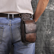 Load image into Gallery viewer, Fashion Quality Real Leather Travel Small Cross-body Bag Cigarette Phone Pouch Design Fanny Waist Belt Bag Pack 832-dc
