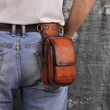 Load image into Gallery viewer, Fashion Quality Real Leather Travel Small Cross-body Bag Cigarette Phone Pouch Design Fanny Waist Belt Bag Pack 832-dc
