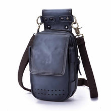 Load image into Gallery viewer, Fashion Quality Real Leather Travel Small Cross-body Bag Cigarette Phone Pouch Design Fanny Waist Belt Bag Pack 832-dc