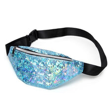 Load image into Gallery viewer, Holographic Belly Banana Bum Hip Chest Belt Waist Bag For Women Fanny Pack Female Pouch Murse Purse Kidney Ladies Bumbag Pochets