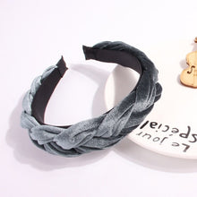Load image into Gallery viewer, Winter Warm Wide Crown Padded Braided Hairband Women Bezel Braids Headband Twist Thick Velvet Hairband Headwrap Hair Accessories