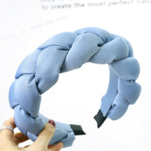 Load image into Gallery viewer, Winter Warm Wide Crown Padded Braided Hairband Women Bezel Braids Headband Twist Thick Velvet Hairband Headwrap Hair Accessories