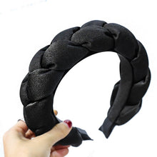 Load image into Gallery viewer, Winter Warm Wide Crown Padded Braided Hairband Women Bezel Braids Headband Twist Thick Velvet Hairband Headwrap Hair Accessories