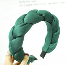 Load image into Gallery viewer, Winter Warm Wide Crown Padded Braided Hairband Women Bezel Braids Headband Twist Thick Velvet Hairband Headwrap Hair Accessories
