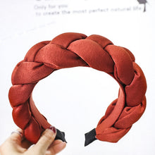 Load image into Gallery viewer, Winter Warm Wide Crown Padded Braided Hairband Women Bezel Braids Headband Twist Thick Velvet Hairband Headwrap Hair Accessories