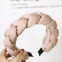 Load image into Gallery viewer, Winter Warm Wide Crown Padded Braided Hairband Women Bezel Braids Headband Twist Thick Velvet Hairband Headwrap Hair Accessories