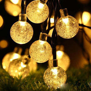 20/30/50 LED Crystal Ball Led Solar Lamp Sunlight For Garden Decor  Christmas Lights Led Solar Garland Waterproof Outdoor Lights