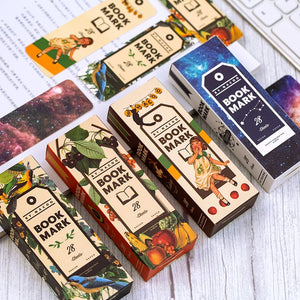 28 pcs/1 lot Space Paper bookmarks for books/Share/Book markers/Tab for books/Stationery