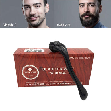 0.25mm 540 Micro Needles Beard Care Growth Facial Roller Skin Care Treatment Tool