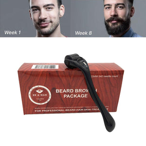 0.25mm 540 Micro Needles Beard Care Growth Facial Roller Skin Care Treatment Tool