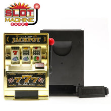 Load image into Gallery viewer, Las Vegas Style Tabletop Slot Machine Mechanical  Fruit Machine Money Box Coin Bank Casino Jackpot Slot Machine Piggy Bank model
