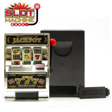 Load image into Gallery viewer, Las Vegas Style Tabletop Slot Machine Mechanical  Fruit Machine Money Box Coin Bank Casino Jackpot Slot Machine Piggy Bank model