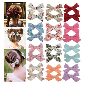 2Pcs Baby Hair Accessories For Girls Princess Sequin Bows Hair Clips Handmade Hairpin Cute Kids Princess Headdress