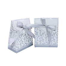 Load image into Gallery viewer, 10Pcs Gold Silver Paper Candy Box Gift Bag Wedding Gift Packaging Baby Shower Favors Birthday Party Supplies Wedding Candy Box