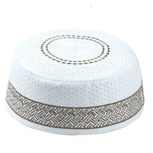 Load image into Gallery viewer, wholesale Man Saudi Arabic Islamic Muslim Prayer Hat Turban Fashion Muslim Cap Hats Men Islam Egyptian Kufi Topi Hui Je Bonnet
