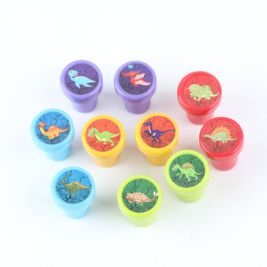 10pcs/Set Children Toy Stamps Seal Cartoon Animals Kids Scrapbooking Arts & Craft