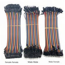 Load image into Gallery viewer, TTVXO 40/120pcs 40P Dupont Wire Cable 10CM (Male-Male/ Male-Female/ Female-Female)