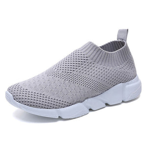 KUIDFAR Unisex Men Women Shoes New Fly-knit Sneakers Breathable Slip On Casual
