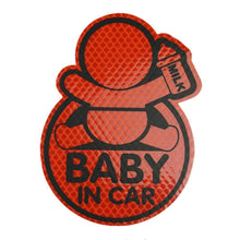 Load image into Gallery viewer, Car Vehicle Baby Reflective Luminous Warning Signage Creative Stickers