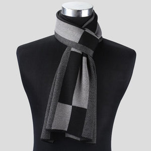 2020 Casual Cool Winter Scarves Men Scarf Warm Neckercheif Business Plaid Kint Scarves Men Cotton Wraps Male Sjaal Foulard