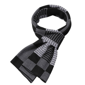 2020 Casual Cool Winter Scarves Men Scarf Warm Neckercheif Business Plaid Kint Scarves Men Cotton Wraps Male Sjaal Foulard