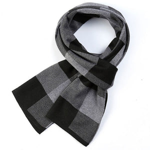 2020 Casual Cool Winter Scarves Men Scarf Warm Neckercheif Business Plaid Kint Scarves Men Cotton Wraps Male Sjaal Foulard