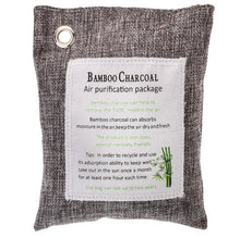Load image into Gallery viewer, Natural Bamboo Charcoal Air Purifying Bags Activated Charcoal Odor Absorber Moisture Odor Eliminator for Car Closet Shoes