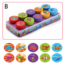 Load image into Gallery viewer, 10pcs/Set Children Toy Rubber Seal Stamps Cartoon Animals Scrapbooking