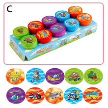 Load image into Gallery viewer, 10pcs/Set Children Toy Rubber Seal Stamps Cartoon Animals Scrapbooking
