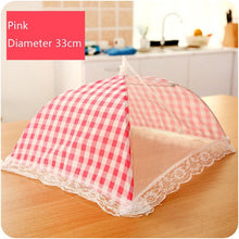 Load image into Gallery viewer, 33CM Food Cover Grid Food Table Dish Cover Barbecue Picnic Folded Kitchenware Cooking Meal Mesh Food Covers