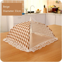 Load image into Gallery viewer, 33CM Food Cover Grid Food Table Dish Cover Barbecue Picnic Folded Kitchenware Cooking Meal Mesh Food Covers