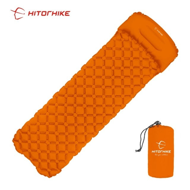 (FR) Hitorhike Inflatable Sleeping Pad Camping Mat With Pillow air mattress Cushion Sleeping Bag air sofas inflatable sofa