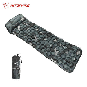 (FR) Hitorhike Inflatable Sleeping Pad Camping Mat With Pillow air mattress Cushion Sleeping Bag air sofas inflatable sofa
