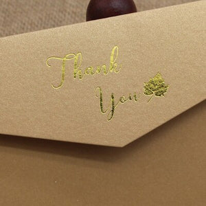 50pcs/lot High Quality #5 200GSM Paper Envelopes With Letter THANK YOU, FOR YOU Invitation Wedding Envelopes