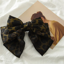 Load image into Gallery viewer, New Arrival Barrette 3 layers Leopard Print Hairpin Large Bow Hair Clip Accessories