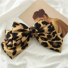 Load image into Gallery viewer, New Arrival Barrette 3 layers Leopard Print Hairpin Large Bow Hair Clip Accessories