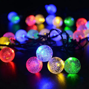 20/30/50 LED Crystal Ball Led Solar Lamp Sunlight For Garden Decor  Christmas Lights Led Solar Garland Waterproof Outdoor Lights